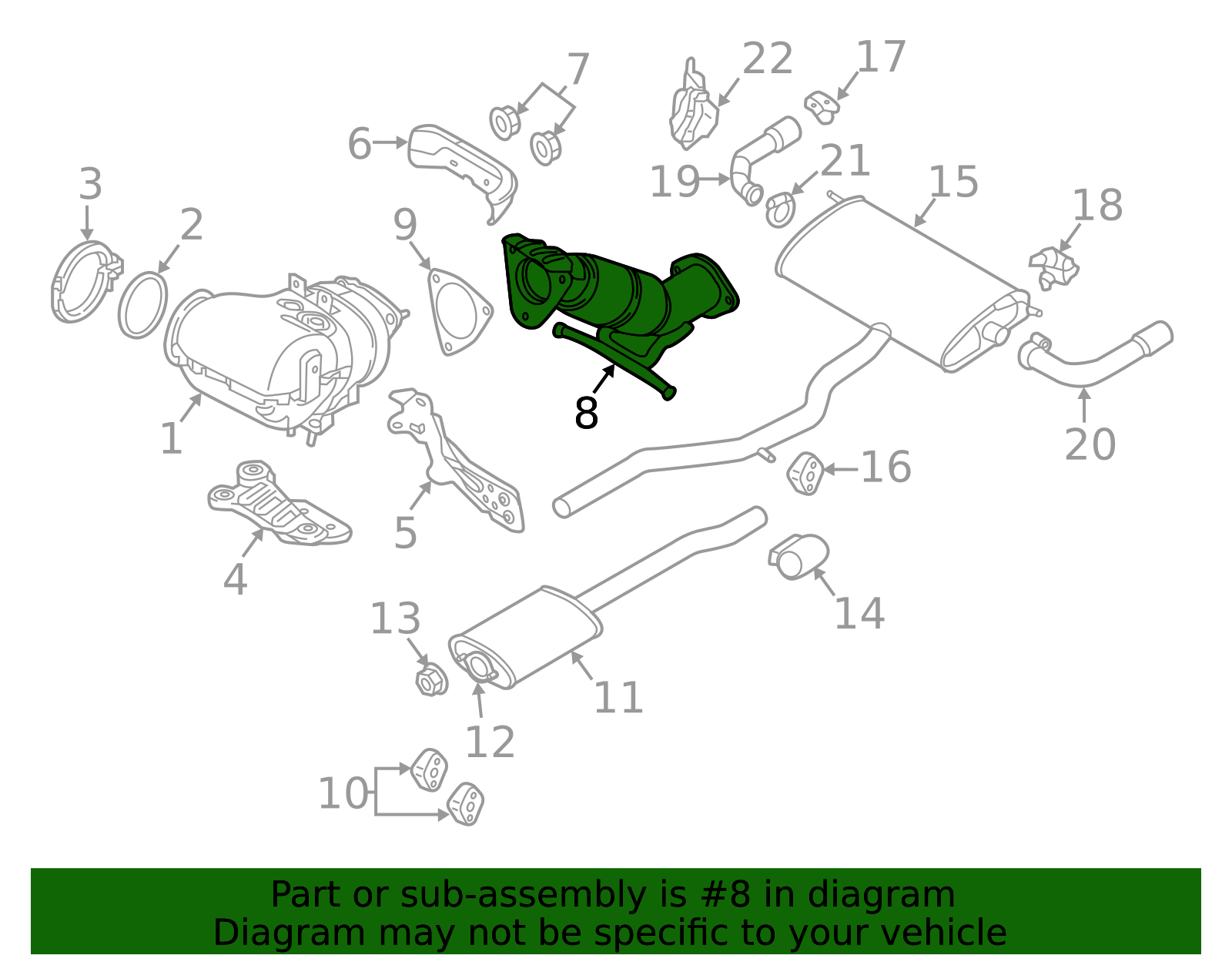 2016-2022 Volvo Exhaust Intermediate Pipe 31293841 | OEM Parts Online