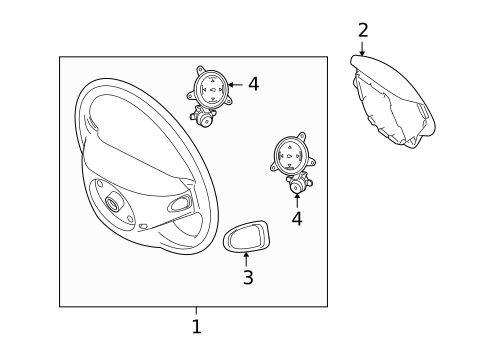 Steering Wheel & Trim for 2010 Mercedes-Benz CL550 #0