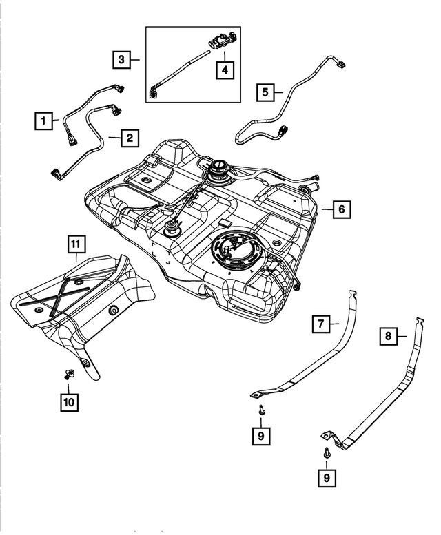 5171010AB - Fuel: Fuel Supply Tube for Mopar Image image