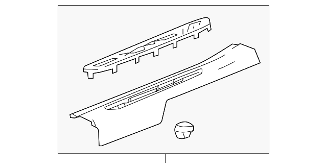2016-2020 Buick Envision Jet Black Front Passenger Side Door Sill ...