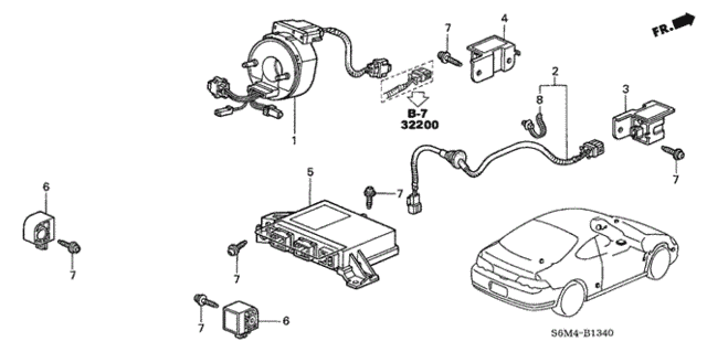SRS Unit for 2005 Acura RSX #0