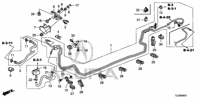 Fuel Pipe (V6) for 2010 Acura TSX #0