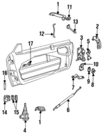 3534168 - Body: Door Check for Cadillac: Allante Image