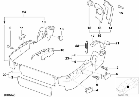 Front Seat for 1992 BMW 850Ci #1