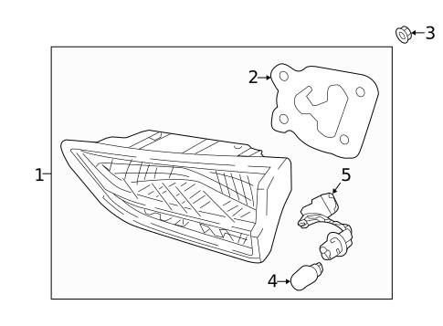 Backup Lamps for 2018 Hyundai Elantra GT #1