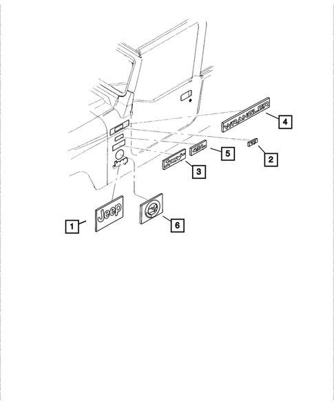 Decals and Tapestripes for 2002 Jeep Wrangler #0