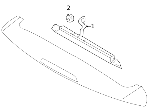 High Mounted Stop Lamp for 2011 Hyundai Tucson #0