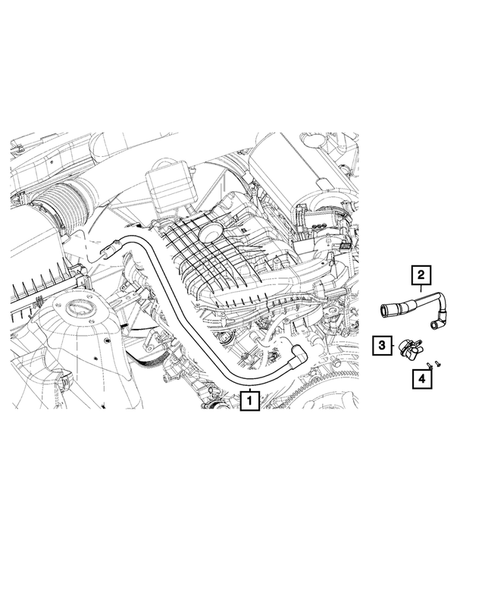 Crankcase Ventilation for 2014 Jeep Grand Cherokee #0