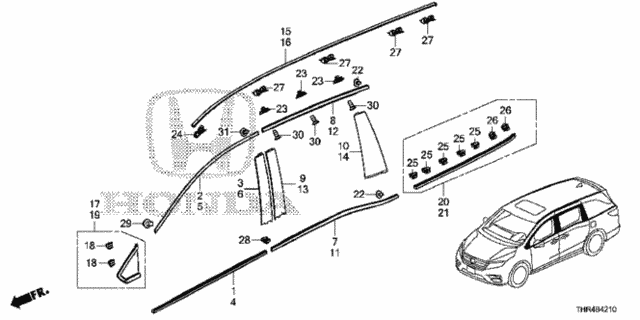 Molding for 2021 Honda Odyssey #0