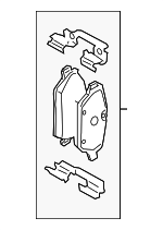 34119808705 - : Brake Pads Front for Mini: Cooper Countryman, Cooper Paceman Image