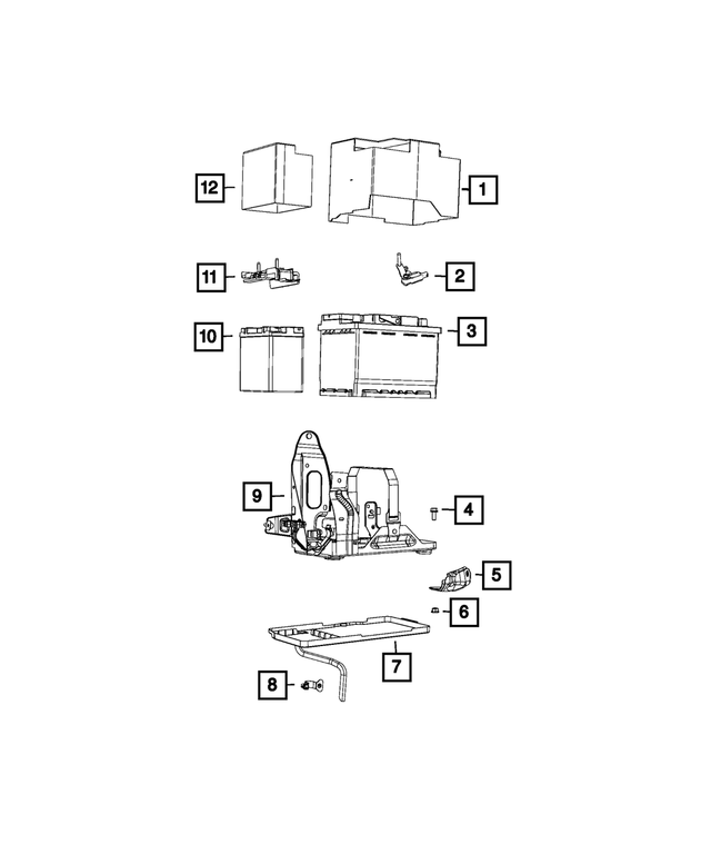BBH5A001AA - Electrical: Storage Battery for Mopar Image