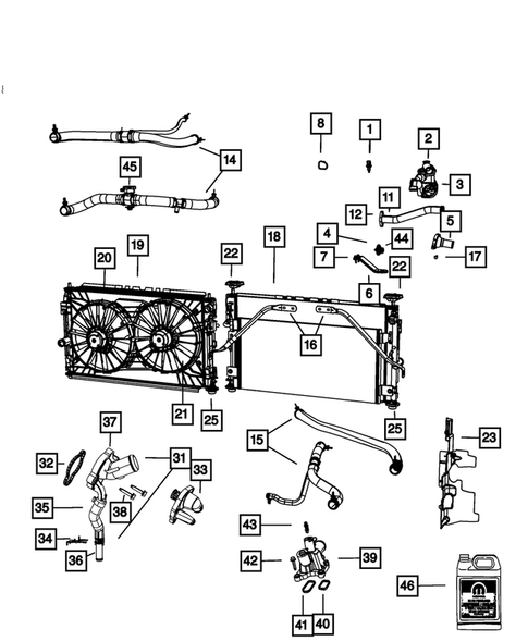 Radiator and Related Parts for 2007 Chrysler Sebring #0