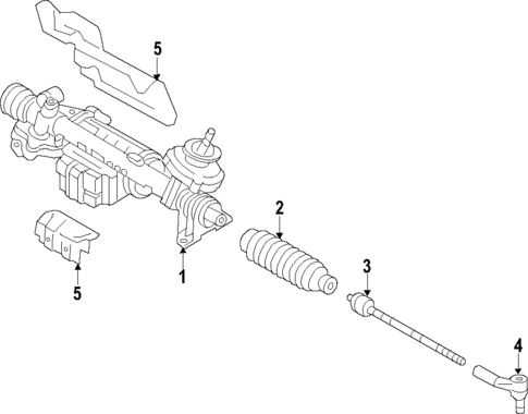 Steering Gear & Linkage for 2017 Audi A3 Sportback e-tron #1