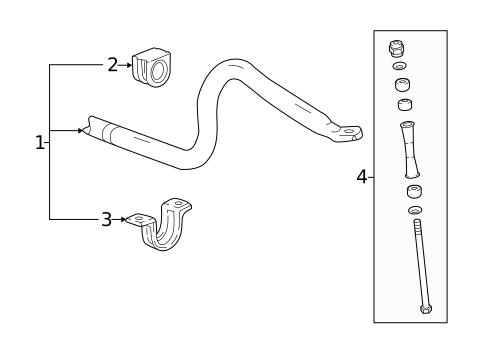 Stabilizer Bar & Components for 2020 GMC Canyon #1