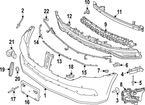 Bumper & Components - Front for 2017 Lincoln Navigator #0