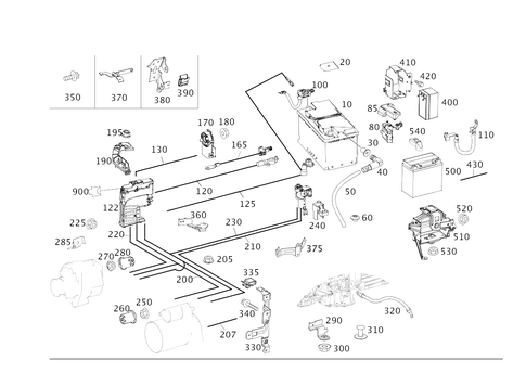 Battery, Starter/Alternator Cable for 2017 Mercedes-Benz CLS63 AMG S #0