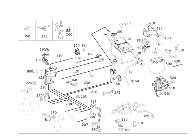 2124409952 - : Electrical Wiring Harness for Mercedes-Benz Image