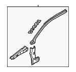 8U0809201A - : Hinge Pillar Reinforced for Audi Image