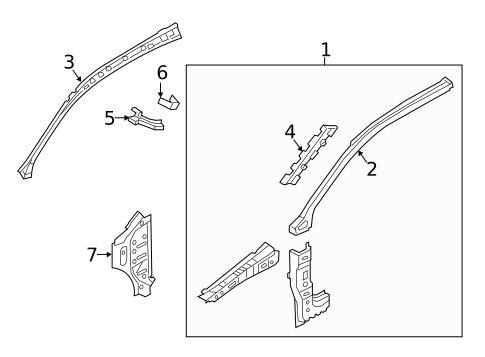 Hinge Pillar for 2017 Audi Q3 #0