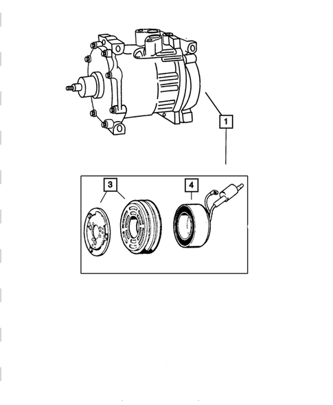 Air Conditioning Compressor for 2005 Dodge Ram 1500 #0