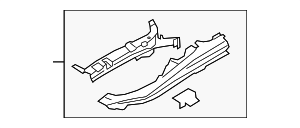 8W0805303B - Body: Fender Rail for Audi Image