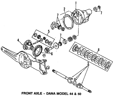 Front Axle for 1997 Ford F-250 HD #1