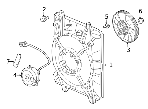 Condenser Fan for 2017 Honda CR-V #0