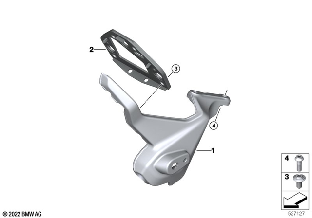 46637106150 - : Bracket F Instrument Cluster for BMW-Motorrad Image