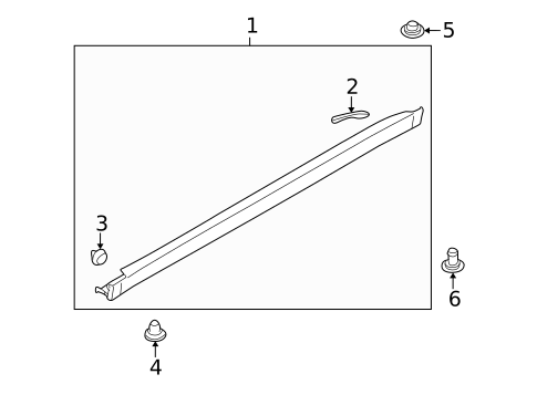 Exterior Trim - Pillars for 2010 Subaru Legacy #0