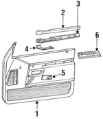 F3TZ9823942AAK - Body: Door Trim Panel for Ford: Explorer Image
