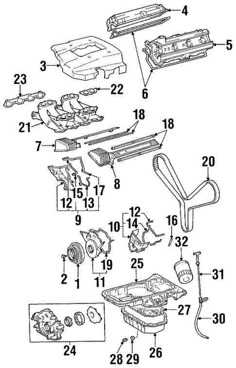 Engine Parts for 1993 Lexus SC400 #0