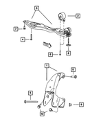 4721908AC - 3.8L Gas; Engine: Engine Mount Bracket, Front for Mopar Image