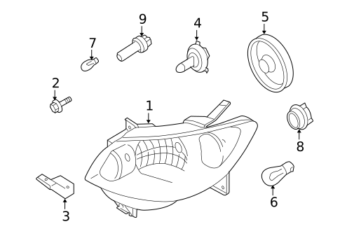 Bulbs - Chassis for 2004 Mazda MPV #0