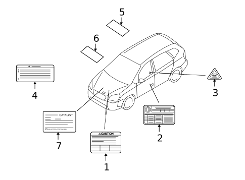 Labels for 2009 Kia Rondo #0