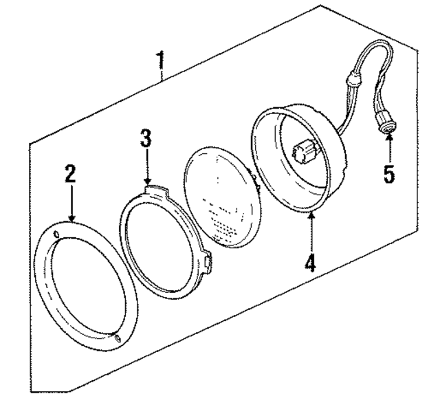 531586 - Electrical: Headlamp Assembly Seal for Land-Rover Image