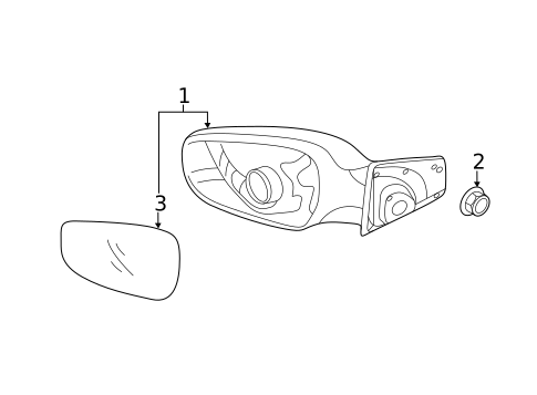 Outside Mirrors for 2012 Hyundai Elantra #1