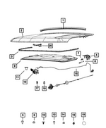 68376256AA - Body Sheet Metal Except Doors: Hood Seal for Jeep: Grand Cherokee, Grand Cherokee L Image