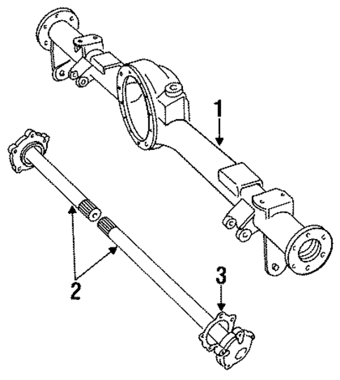 Axle Housing for 1995 Land Rover Defender 90 #0