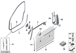 51727475704 - : Sealing, Door Front Right for BMW Image