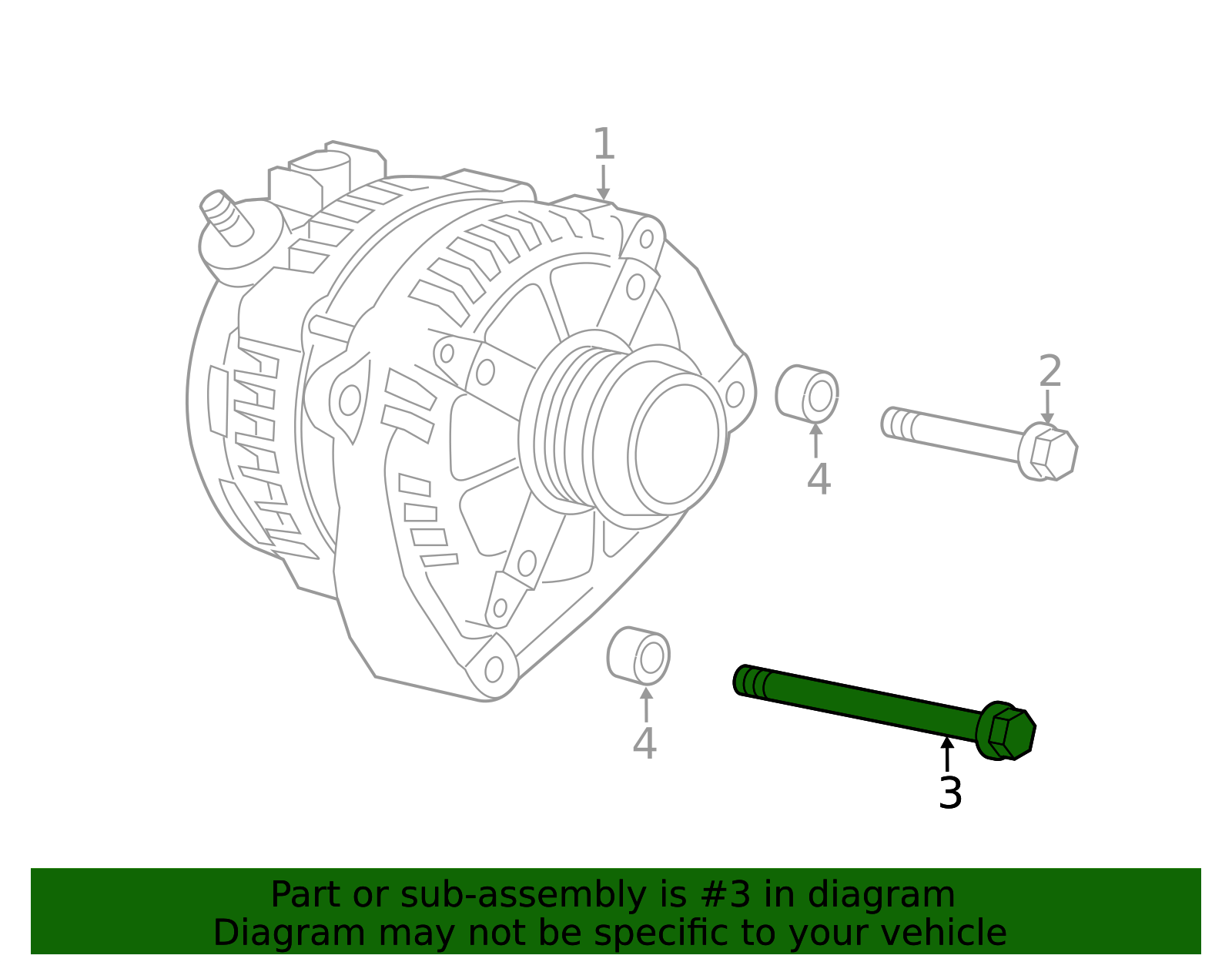 Alternator Bolt 11611384 GM | GMPartsDirect.com