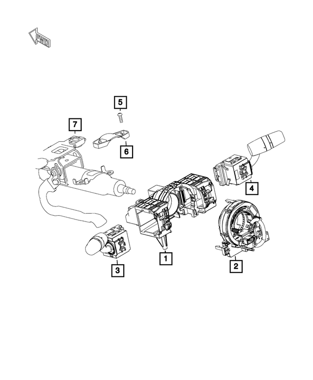 68336537AA - : Headlamp Switch for Mopar Image