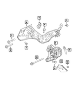 6101688 - 5.7L HEMI Gas w/BSG; Engine: Hex Lock Nut, Mounting for Mopar Image