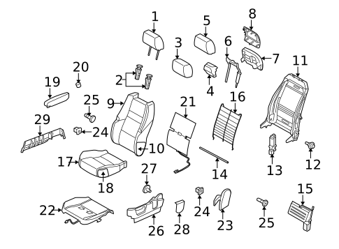Power Seats for 2013 Land Rover Range Rover Sport #1