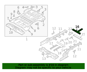 65865-S9000 - Rear Cross-Member 2020-2025 Kia Telluride | Kia.Parts Store
