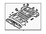65510S9500 - Body: Floor Pan Assembly for Kia: Telluride Image