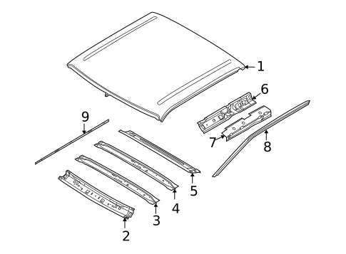 Roof & Components for 2010 Ford F-250 Super Duty #1