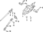 PL3Z3C529G - Steering: Steering Column for Ford Image