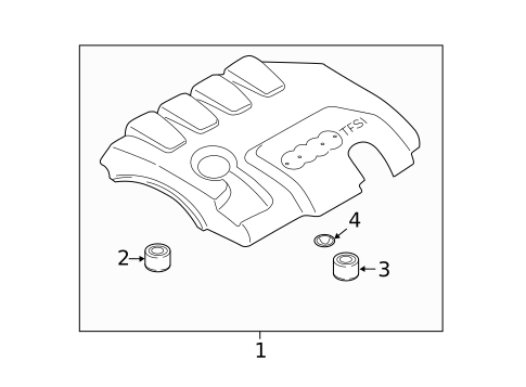 Engine Appearance Cover for 2017 Audi Q3 Quattro #0