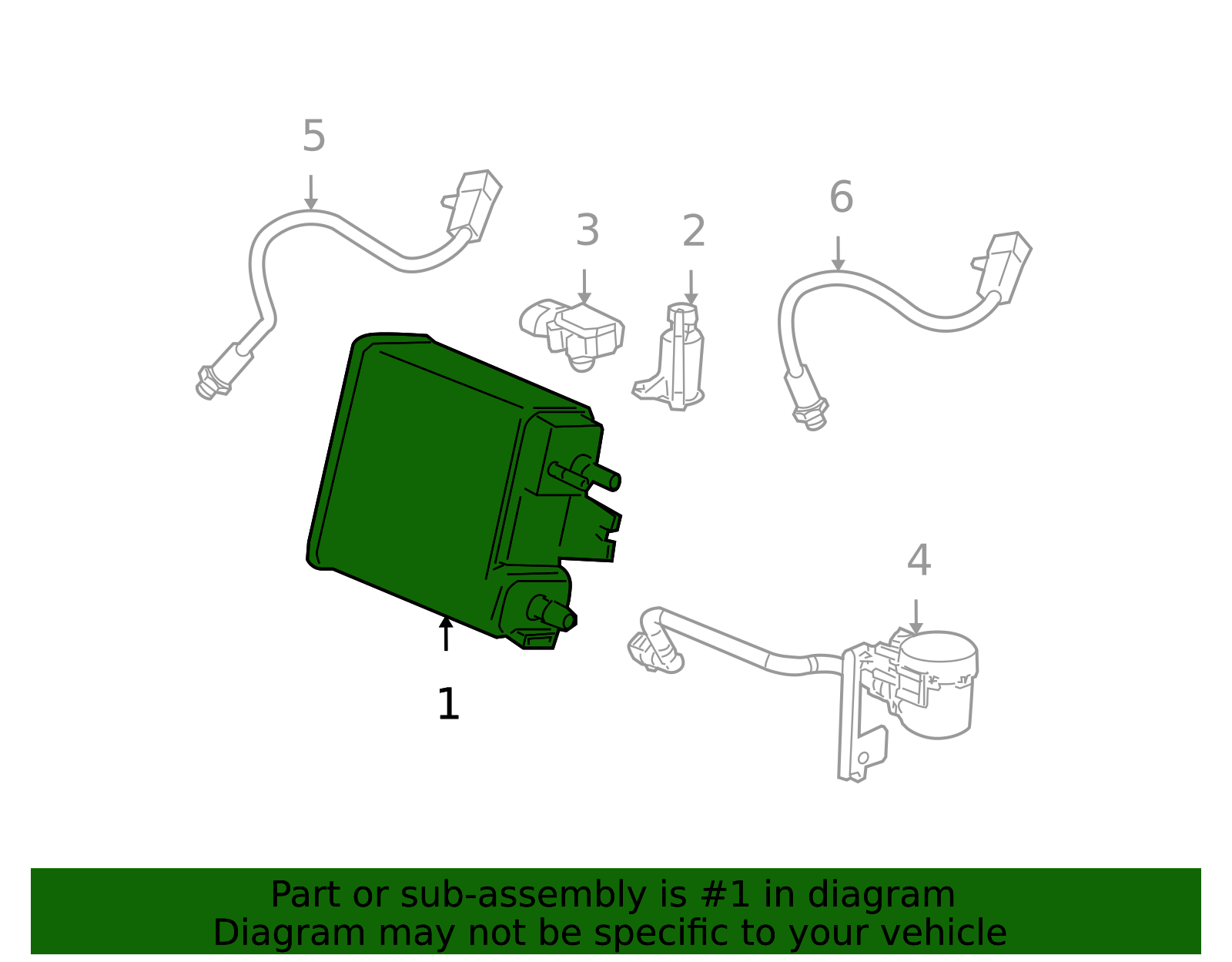 Vapor Canister 22963841 Compatible with Cadillac Escalade