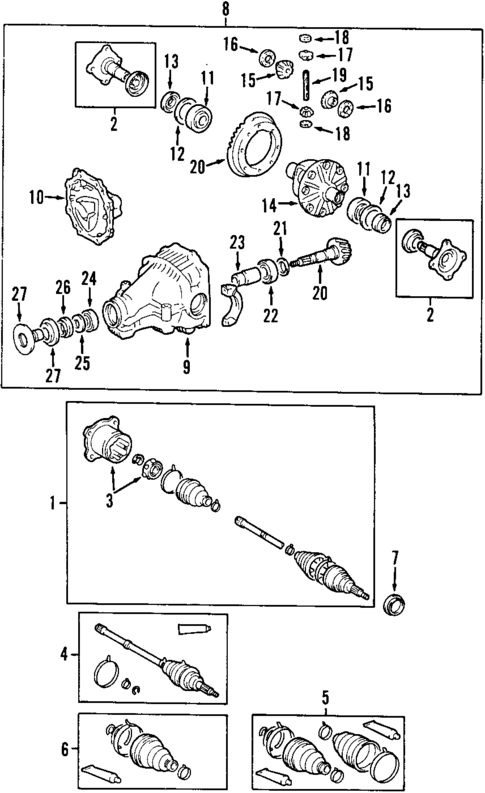 Axle Shafts & Joints for 2001 Lexus RX300 #0